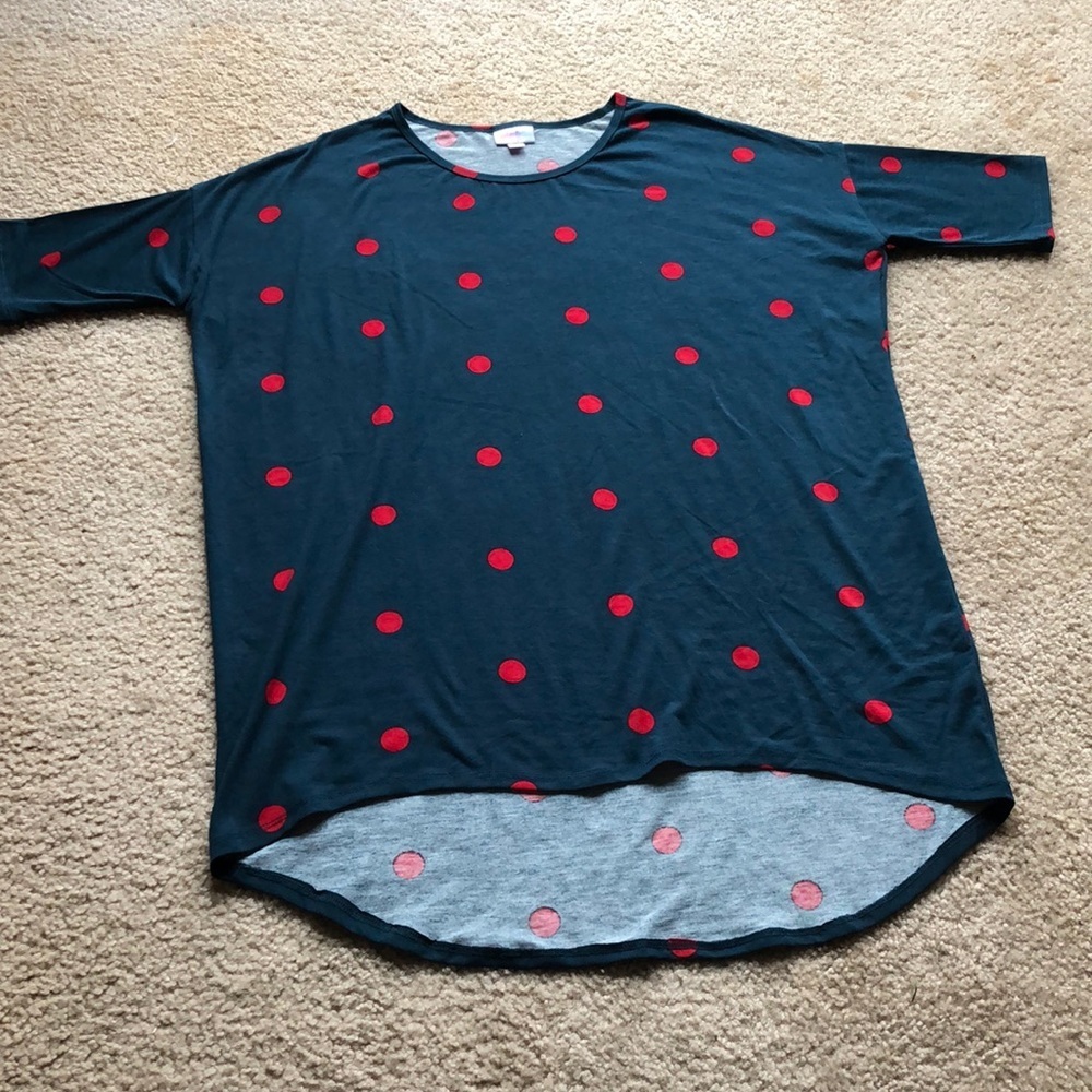 Lularoe Polka Dot Irma Oversized Tunic